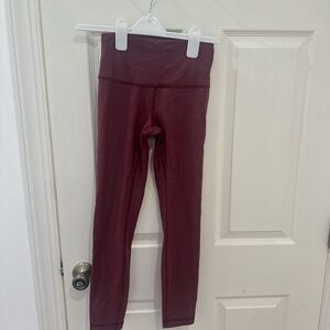 Lululemon Athletica Burgundy  Leggings